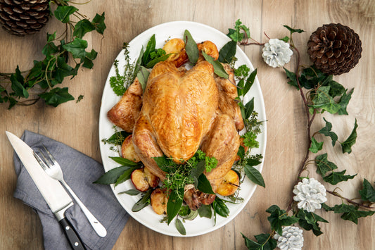 Cider roast turkey