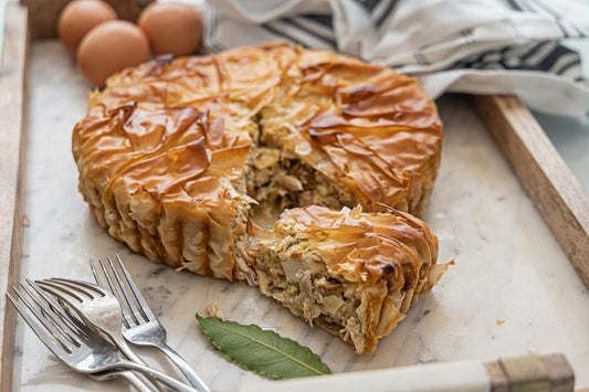 Greek-style chicken pie
